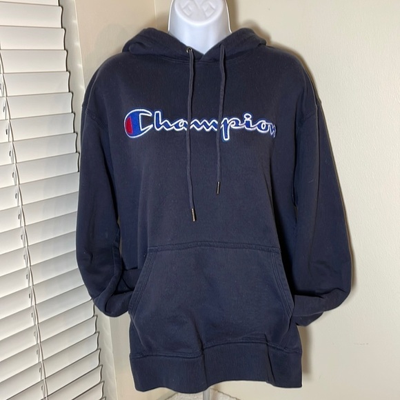 CHAMPION Logo Hoodie w/kangaroo pocket Size Medium - Picture 1 of 7